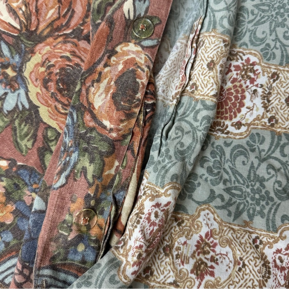 Pottery Barn Floral Duvet Cover - Multicolor - Picture 7 of 10